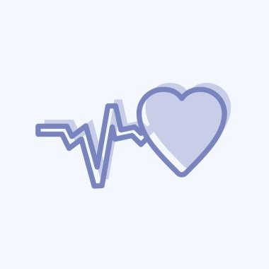 İkon Sağlığı. Topluluk sembolü için uygun. İki ton stili. Basit dizayn edilebilir. tasarım şablonu. Basit gösterim