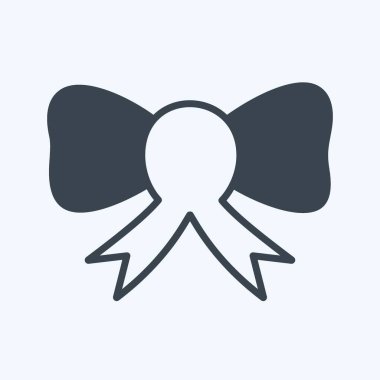 Simge yayı. Düğün sembolü için uygun. Kabartma tarzı. Basit dizayn edilebilir. tasarım şablonu. Basit gösterim