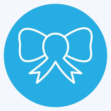 Simge yayı. Düğün sembolü için uygun. Mavi gözlü. Basit dizayn edilebilir. tasarım şablonu. Basit gösterim