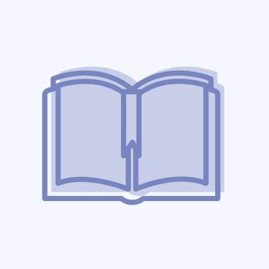 Simge Kitabı. Düğün sembolü için uygun. İki ton stili. Basit dizayn edilebilir. tasarım şablonu. Basit gösterim