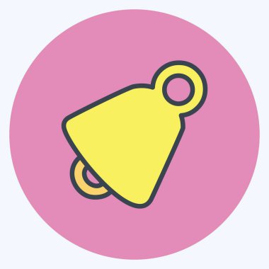 Simge Ses Etkin. Mobil Uygulamalar sembolü için uygun. renk arkadaşı stili. Basit dizayn edilebilir. tasarım şablonu. Basit gösterim