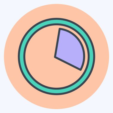 Simge Veri Kullanımı. Mobil Uygulamalar sembolü için uygun. renk arkadaşı stili. Basit dizayn edilebilir. tasarım şablonu. Basit gösterim