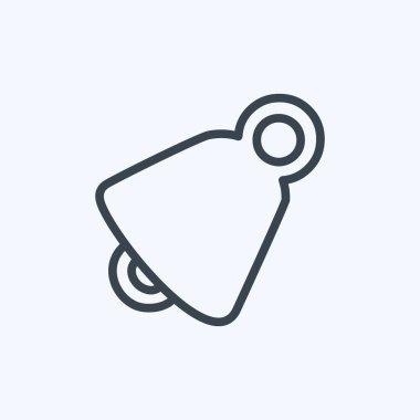 Simge Ses Etkin. Mobil Uygulamalar sembolü için uygun. Sıra tarzı. Basit dizayn edilebilir. tasarım şablonu. Basit gösterim