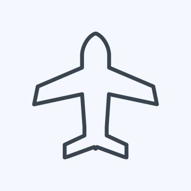 Simge uçak modu. Mobil Uygulamalar sembolü için uygun. Sıra tarzı. Basit dizayn edilebilir. tasarım şablonu. Basit gösterim