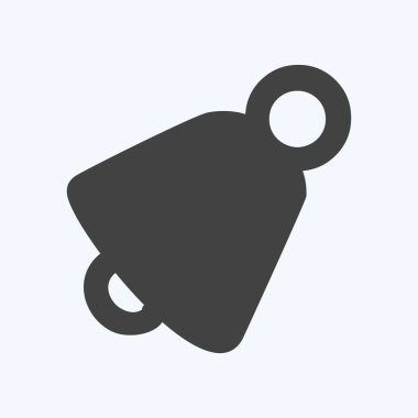 Simge Ses Etkin. Mobil Uygulamalar sembolü için uygun. Kabartma tarzı. Basit dizayn edilebilir. tasarım şablonu. Basit gösterim