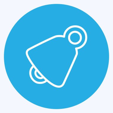 Simge Ses Etkin. Mobil Uygulamalar sembolü için uygun. Mavi gözlü. Basit dizayn edilebilir. tasarım şablonu. Basit gösterim