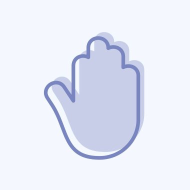 Simge Erişilebilirliği. Mobil Uygulamalar sembolü için uygun. İki ton stili. Basit dizayn edilebilir. tasarım şablonu. Basit gösterim