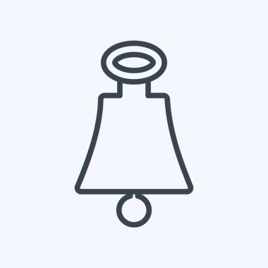 Icon Bell. Deniz sembolü için uygun. Sıra tarzı. Basit dizayn edilebilir. tasarım şablonu. Basit gösterim