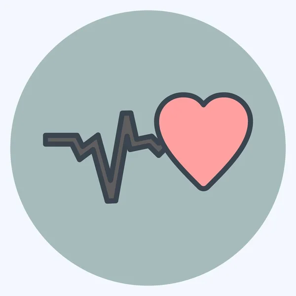 Icon Good Health Suitable Community Symbol Color Mate Style Simple — Image vectorielle