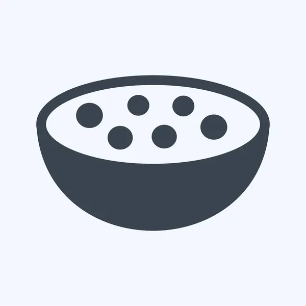 Icon Food Suitable Community Symbol Glyph Style Simple Design Editable — Stock Vector