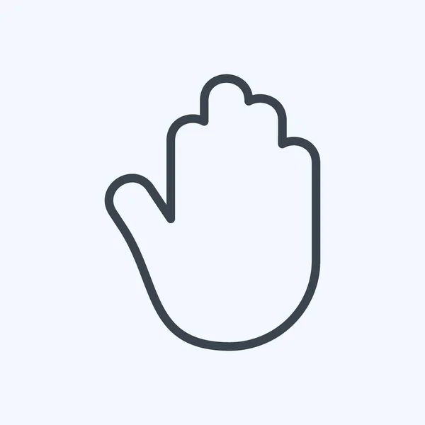 Icoon Toegankelijkheid Geschikt Voor Mobile Apps Symbool Lijnstijl Eenvoudig Ontwerp — Stockvector