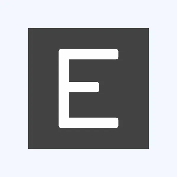 Icon Edge Suitable Mobile Apps Symbol Glyph Style Simple Design — Image vectorielle