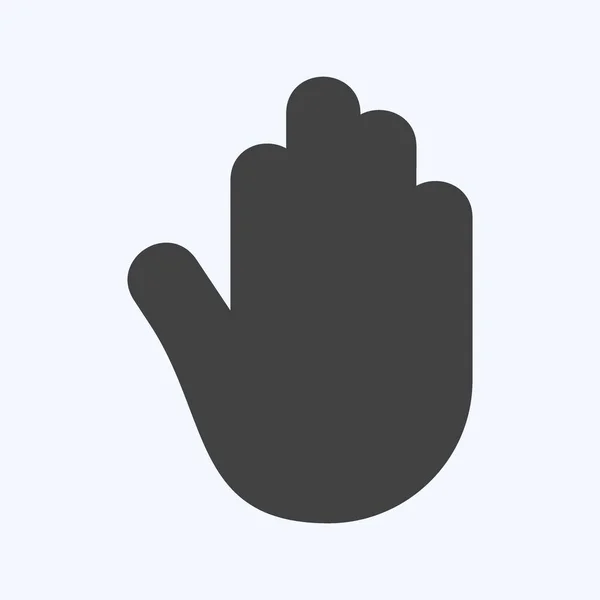 Icon Accessibility Suitable Mobile Apps Symbol Glyph Style Simple Design — Vector de stock