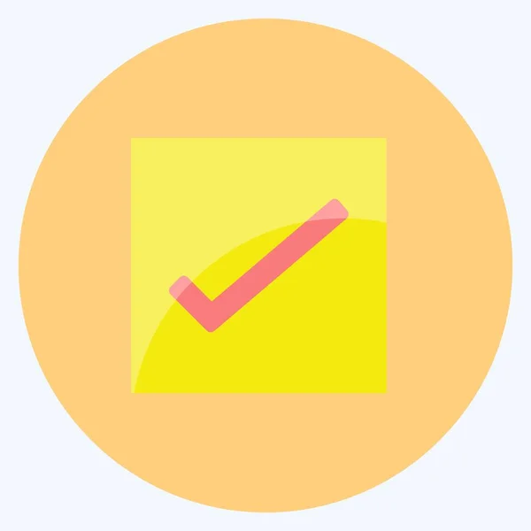 Icon Reminders Suitable Mobile Apps Symbol Flat Style Simple Design — стоковый вектор