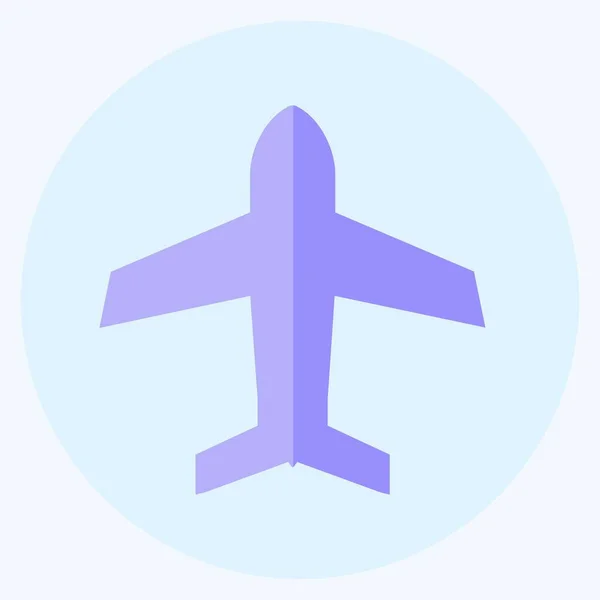 Symbolflugzeugmodus Geeignet Für Mobile Apps Symbol Flachen Stil Einfaches Design — Stockvektor