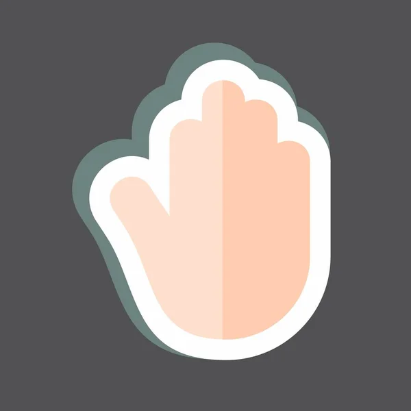 Sticker Accessibility Suitable Mobile Apps Symbol Simple Design Editable Design — 스톡 벡터