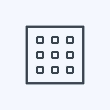 Simge dokusu. Fotoğraf düzenleme sembolü için uygun. Sıra tarzı. Basit dizayn edilebilir. tasarım şablonu. Basit gösterim