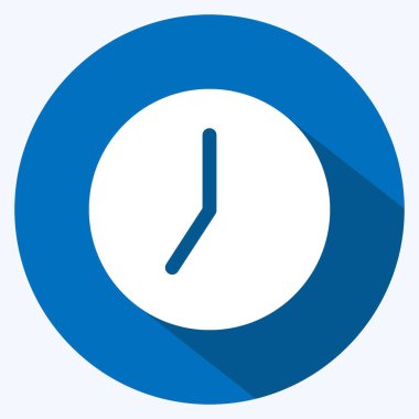 Simge Zamanlaması. Fotoğraf düzenleme sembolü için uygun. Uzun gölge tarzı. Basit dizayn edilebilir. tasarım şablonu. Basit gösterim