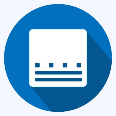 Simge Gradyanı. Fotoğraf düzenleme sembolü için uygun. Uzun gölge tarzı. Basit dizayn edilebilir. tasarım şablonu. Basit gösterim