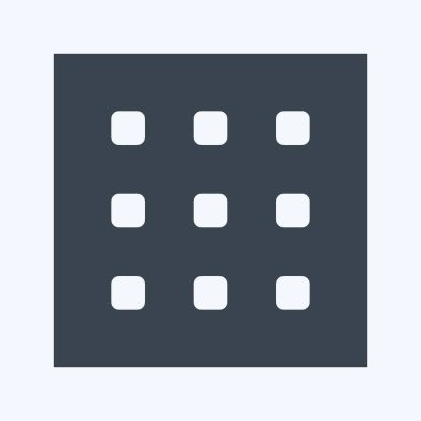 Simge dokusu. Fotoğraf düzenleme sembolü için uygun. Kabartma tarzı. Basit dizayn edilebilir. tasarım şablonu. Basit gösterim