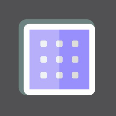 Çıkartma dokusu. Fotoğraf düzenleme sembolü için uygun. Basit dizayn edilebilir. tasarım şablonu. Basit gösterim