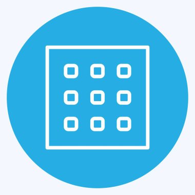 Simge dokusu. Fotoğraf düzenleme sembolü için uygun. Mavi gözlü. Basit dizayn edilebilir. tasarım şablonu. Basit gösterim