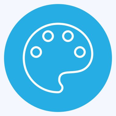 Simge Rengi Lens. Fotoğraf düzenleme sembolü için uygun. Mavi gözlü. Basit dizayn edilebilir. tasarım şablonu. Basit gösterim