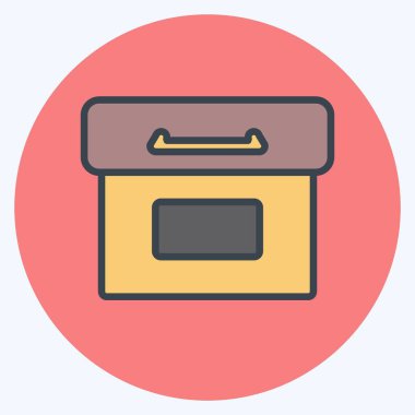 Simge Arşivi. Web Arayüzü sembolü için uygun. renk arkadaşı stili. Basit dizayn edilebilir. tasarım şablonu. Basit gösterim