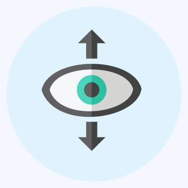 Simge Perspektifi. Web Arayüzü sembolü için uygun. Düz stil. Basit dizayn edilebilir. tasarım şablonu. Basit gösterim