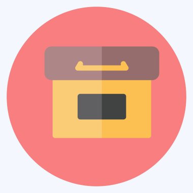 Simge Arşivi. Web Arayüzü sembolü için uygun. Düz stil. Basit dizayn edilebilir. tasarım şablonu. Basit gösterim