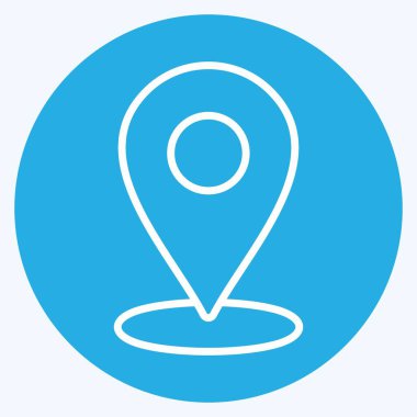 Simge tutucu. Web Arayüzü sembolü için uygun. Mavi gözlü. Basit dizayn edilebilir. tasarım şablonu. Basit gösterim