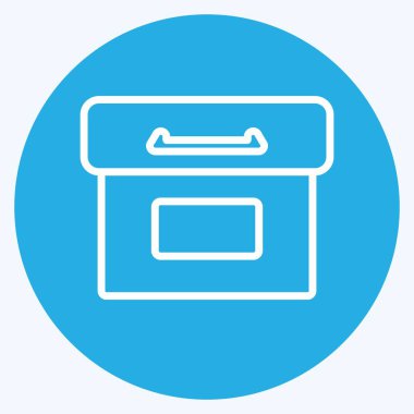 Simge Arşivi. Web Arayüzü sembolü için uygun. Mavi gözlü. Basit dizayn edilebilir. tasarım şablonu. Basit gösterim