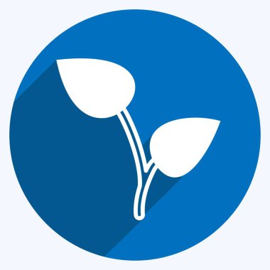 Simge Yetiştirme Fabrikası. Bahçe sembolü için uygun. Uzun gölge tarzı. Basit dizayn edilebilir. tasarım şablonu. Basit gösterim