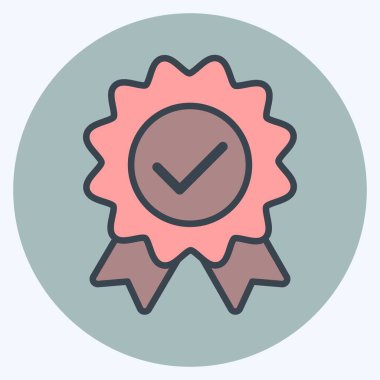 Simge Kalitesi Doğrulandı. Programlama sembolü için uygun. renk arkadaşı stili. Basit dizayn edilebilir. tasarım şablonu. Basit gösterim