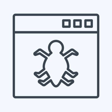 Uygulamada Simge Hatası. Programlama sembolü için uygun. Sıra tarzı. Basit dizayn edilebilir. tasarım şablonu. Basit gösterim