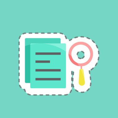 Çıkartma hattı arama sonuçlarını kesti. Programlama sembolü için uygun. Basit dizayn edilebilir. tasarım şablonu. Basit gösterim