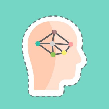 Çıkartma çizgisi Mantık 'ı kesti. Programlama sembolü için uygun. Basit dizayn edilebilir. tasarım şablonu. Basit gösterim