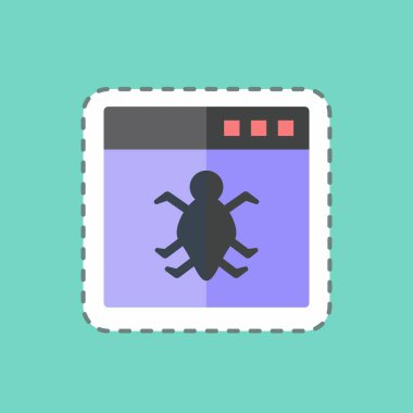 Çıkartma satırı Uygulamada Hata 'yı kesti. Programlama sembolü için uygun. Basit dizayn edilebilir. tasarım şablonu. Basit gösterim