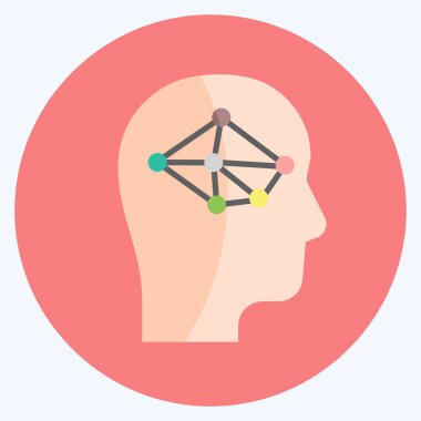 İkon Mantığı. Programlama sembolü için uygun. Düz stil. Basit dizayn edilebilir. tasarım şablonu. Basit gösterim