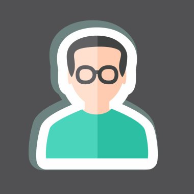 Çıkartma Programcısı. Programlama sembolü için uygun. Basit dizayn edilebilir. tasarım şablonu. Basit gösterim