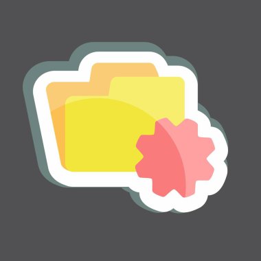 Çıkartma Dizini Ayarları. Programlama sembolü için uygun. Basit dizayn edilebilir. tasarım şablonu. Basit gösterim