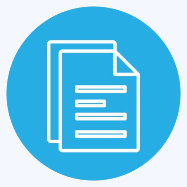 Simge Haberleri. Programlama sembolü için uygun. Mavi gözlü. Basit dizayn edilebilir. tasarım şablonu. Basit gösterim