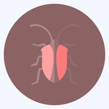 Simge Böceği. Hayvan sembolü için uygun. Düz stil. Basit dizayn edilebilir. tasarım şablonu. Basit gösterim