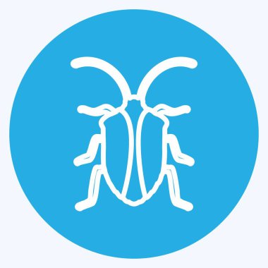 Simge Böceği. Hayvan sembolü için uygun. Mavi gözlü. Basit dizayn edilebilir. tasarım şablonu. Basit gösterim