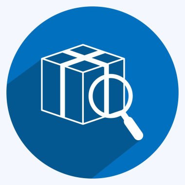 Simge İzleme. Dijital web sembolü için uygun. Uzun gölge tarzı. Basit dizayn edilebilir. tasarım şablonu. Basit gösterim