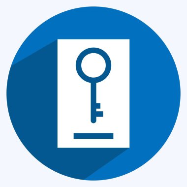 Simge Anahtar Kelimesi. Dijital web sembolü için uygun. Uzun gölge tarzı. Basit dizayn edilebilir. tasarım şablonu. Basit gösterim