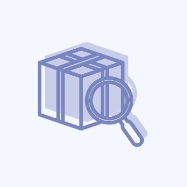 Simge İzleme. Dijital web sembolü için uygun. İki ton stili. Basit dizayn edilebilir. tasarım şablonu. Basit gösterim