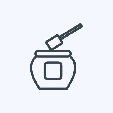 Simge Uygulayıcı. Spa sembolü için uygun. Sıra tarzı. Basit dizayn edilebilir. tasarım şablonu. Basit gösterim