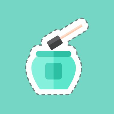 Çıkartma hattı kesme Uygulayıcısı. Spa sembolü için uygun. Basit dizayn edilebilir. tasarım şablonu. Basit gösterim