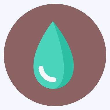 Simge Bırakma. Spa sembolü için uygun. Düz stil. Basit dizayn edilebilir. tasarım şablonu. Basit gösterim